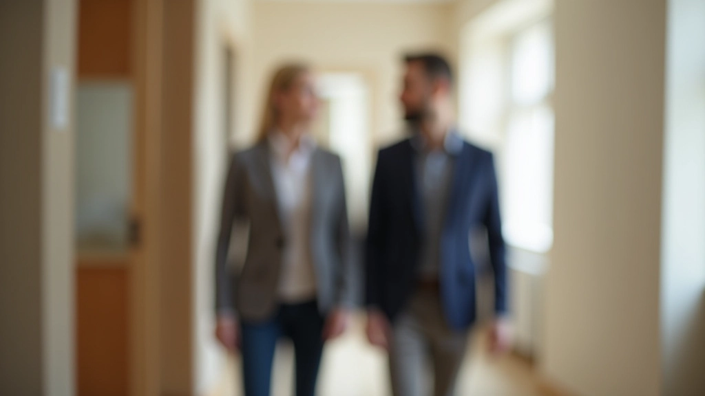 Риэлтор проводит профессиональный осмотр квартиры вместе с потенциальным покупателем