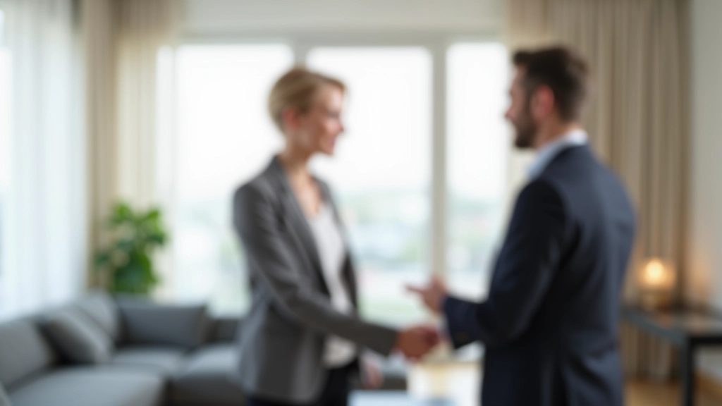 Риэлтор показывает квартиру клиенту